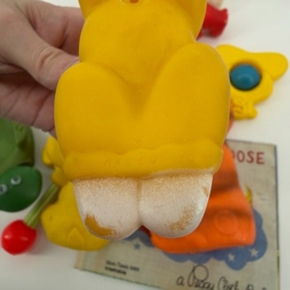Vintage Baby Toy Lot‎ Rubber Squeaky Fisher Price Avon Cloth Book - Picture 16 of 16
